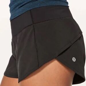 lululemon athletica Black Women's Athletic Shorts with Side Pockets